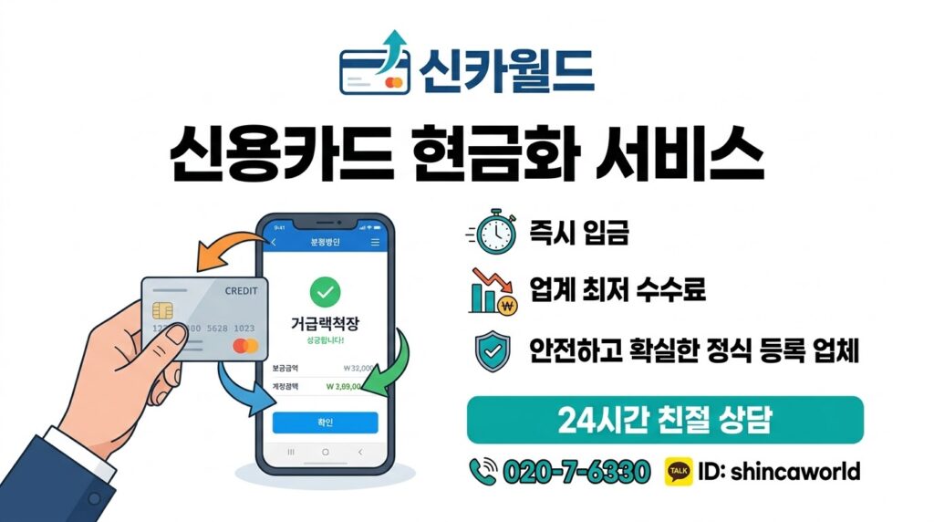 신용카드 현금화 사례 모음